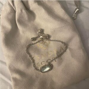 Kendra Scott Silver Filigree Oval Bracelet